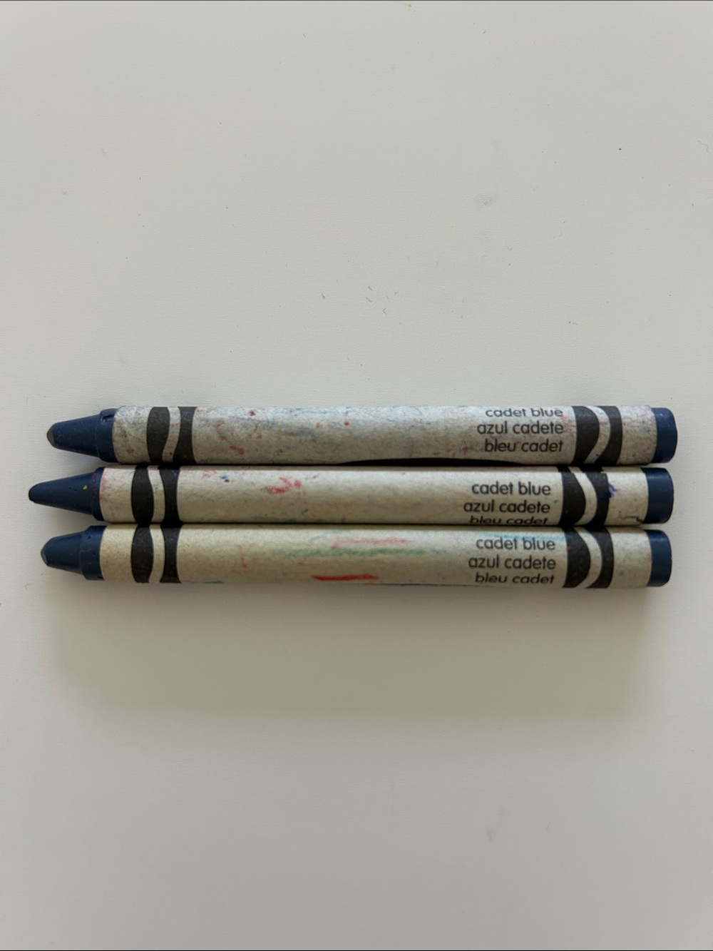 Retired Crayola Cadet Blue Wax Crayons - Set of 3